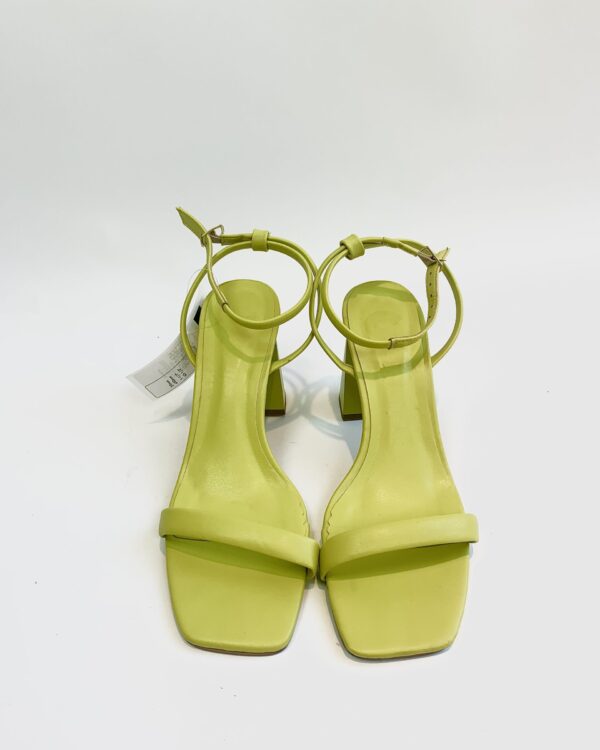 Sandália salto bloco pistache SONHO DOS PÉS - 37