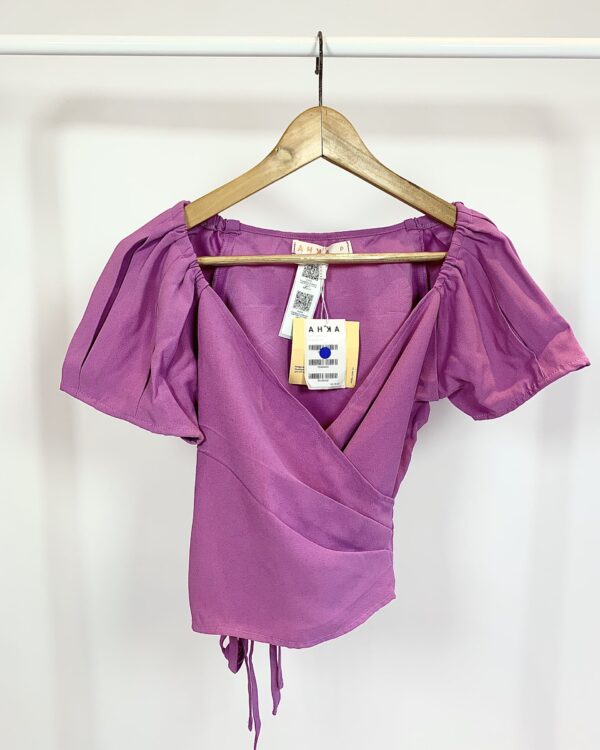 Cropped transpassado lilás AHKA - P (nunca usado)