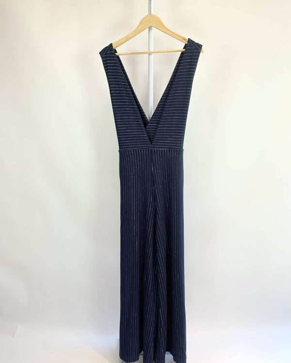 Macacão azul marinho com listras brancas AUGUSTANA - 44 - VENDIDO SISTEMA OTO