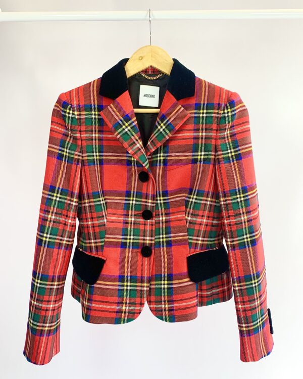 Blazer quadriculado MOSCHINO - P - VENDIDO SISTEMA OTO