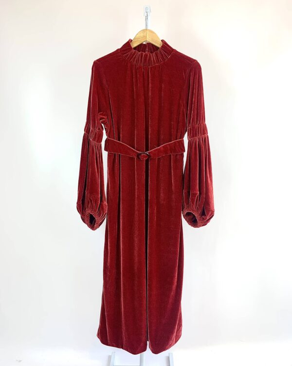 Vestido longo bordo FRAMED - G