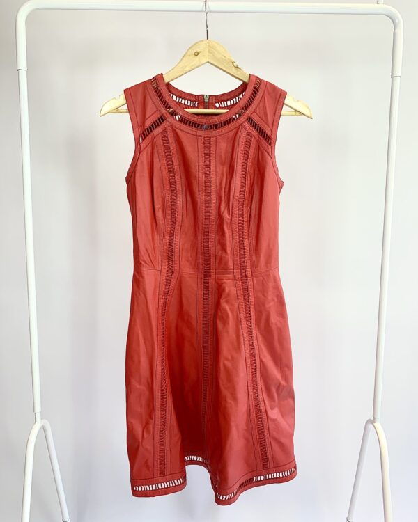 Vestido couro vermelho curto CRUISE - 36 - VENDIDO SISTEMA OTO