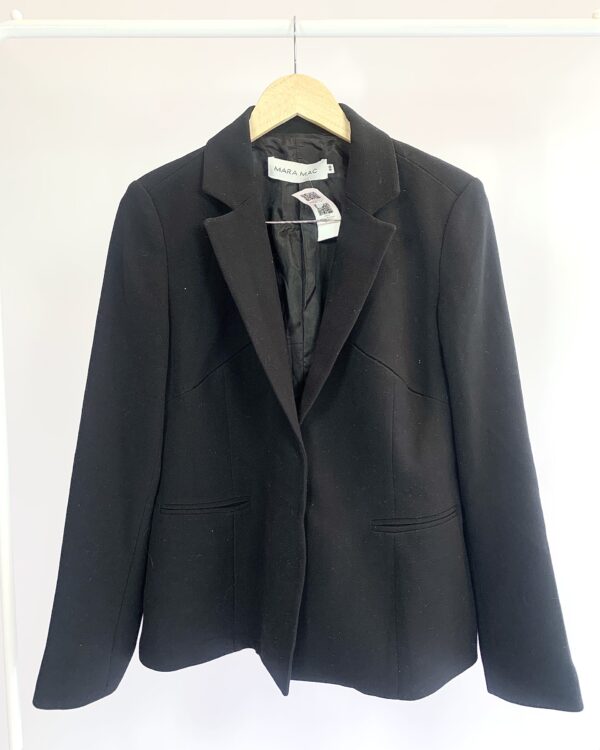 Blazer preto recortes MARA MAC - 40 - VENDIDO SIST OTO