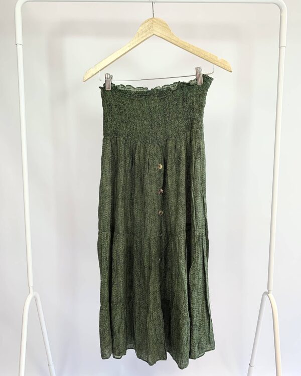 Saia com estamp verde K&T - G - VENDIDO SISTEMA OTO