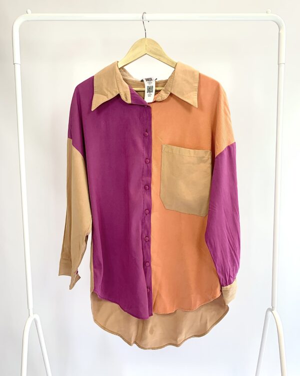 Camisa bicolor alongada MARIA MANO - P