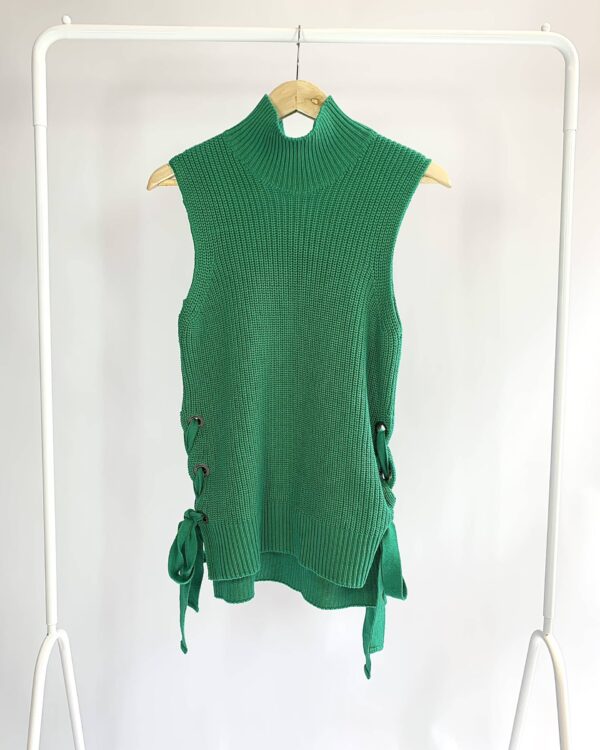 Blusa de tricot verde ANIMALE - P - VENDIDO SIST OTO