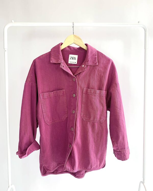 Jaqueta sarja oversized fucsia ZARA - PP VENDIDO SISTEMA OTO