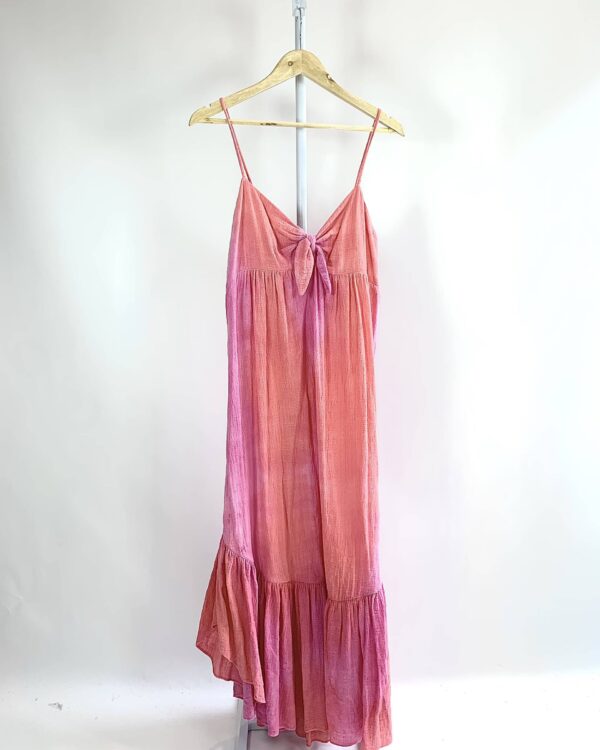 Vestido longo tons de rosa ELIZA CONDE - G