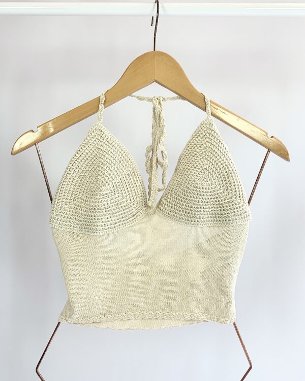 Cropped de tricot bege ZARA - M