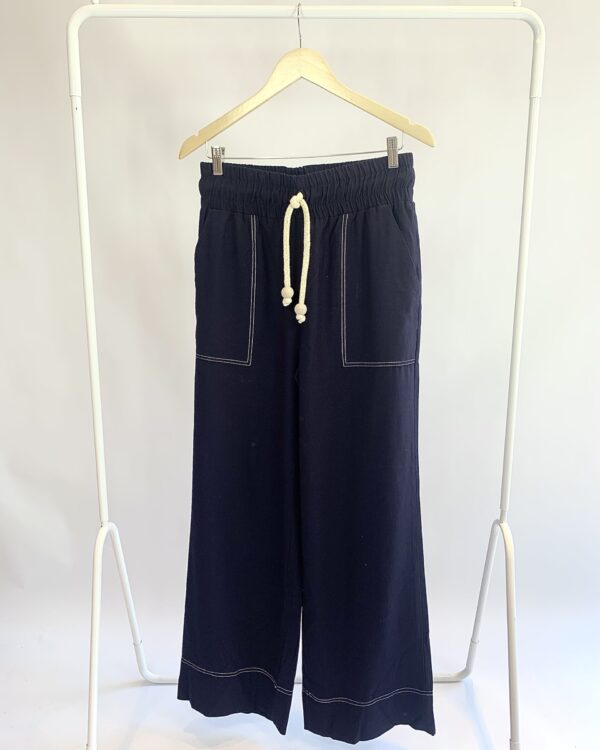 Calça azul marinho com elastico LOFTYSTYLE - M - VENDIDO SISTEMA OTTO