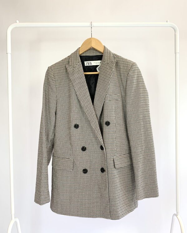 Blazer oversized pied de poule ZARA - M