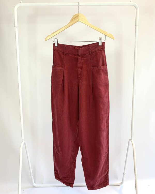 Calça bordô elástico na cintura LIRITTY - M - VENDIDO SISTEMA OTO