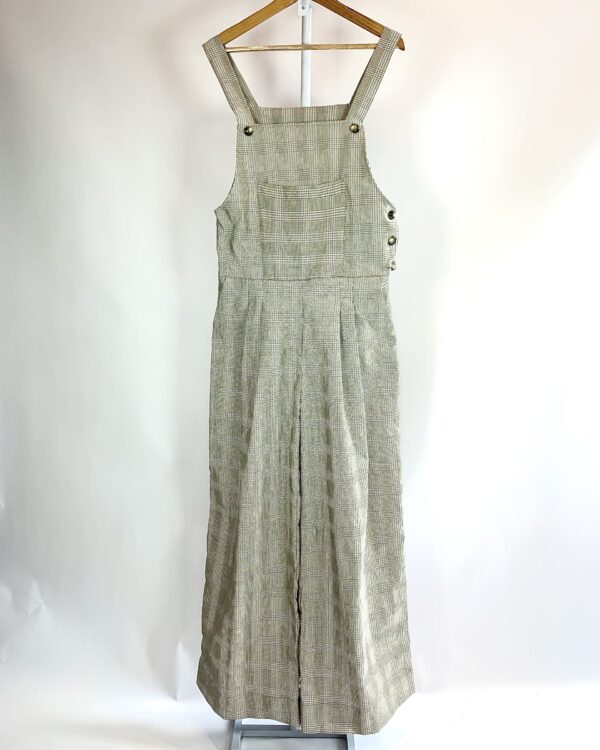 Macacão pantalona estampa xadrez ELIZA LAGE - 42 (nunca usado) - VENDIDO SIST OTO