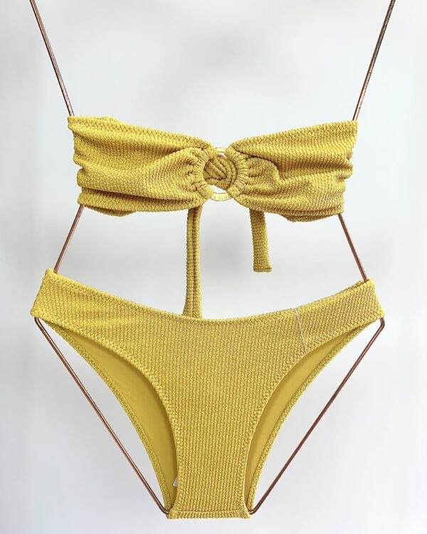 Biquini mostarda canelado LA SIRENE - P - VENDIDO SIST OTO