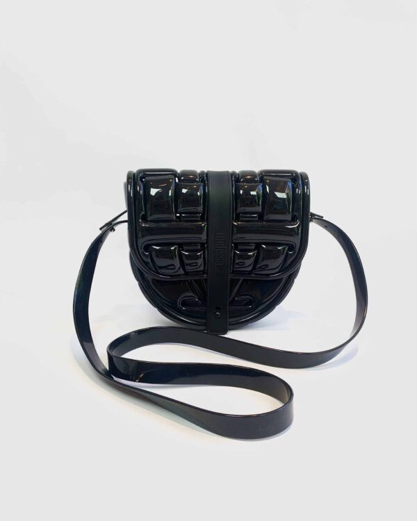 Bolsa preta plástico trançado MELISSA - U - VENDIDO SISTEMA OTO