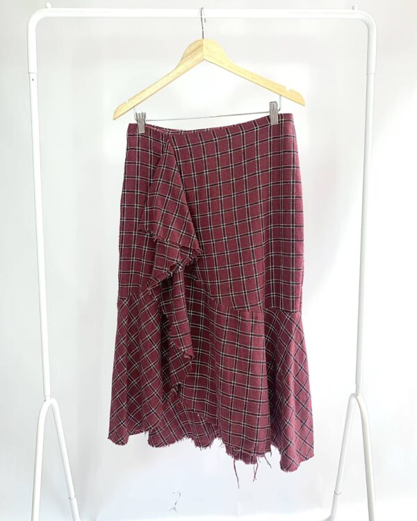 Saia midi quadriculada TEE MATCH - M - VENDIDO SIST OTO