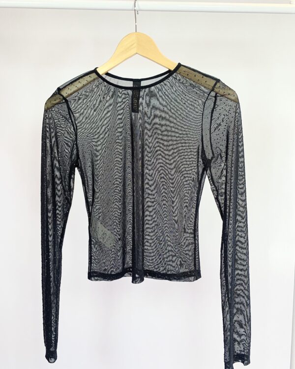 Blusa com transferencia e brilhos CHARRY - P - VENDIDO SISTEMA OTO