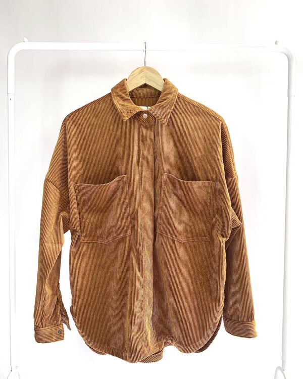 Jaqueta veludo cotelê terracota ZARA - PP - VENDIDO SIST OTO