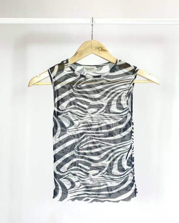 Regata tule estampa zebra HELENA BORDON - PP