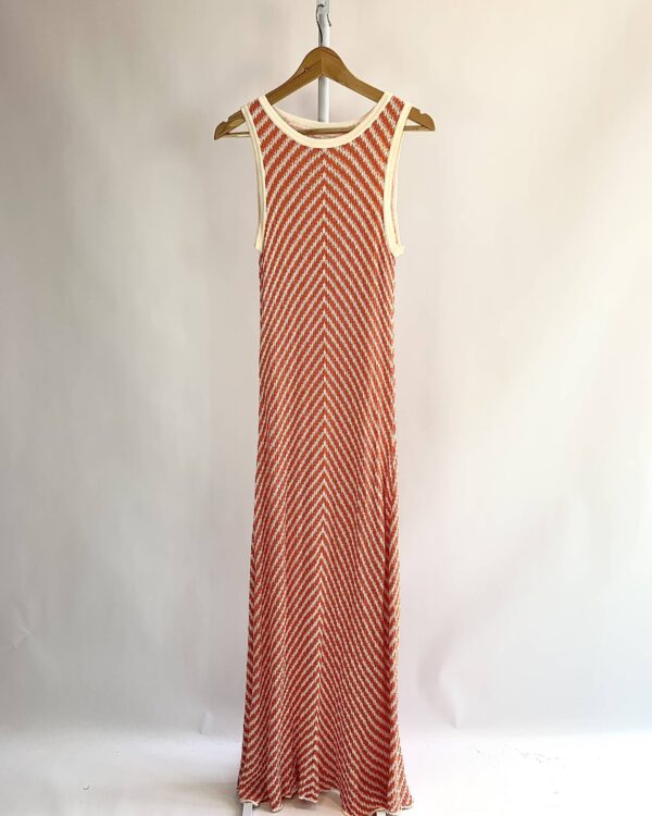 Vestido laranja de tricot MARFINO - G - VENDIDO SISTEMA OTO