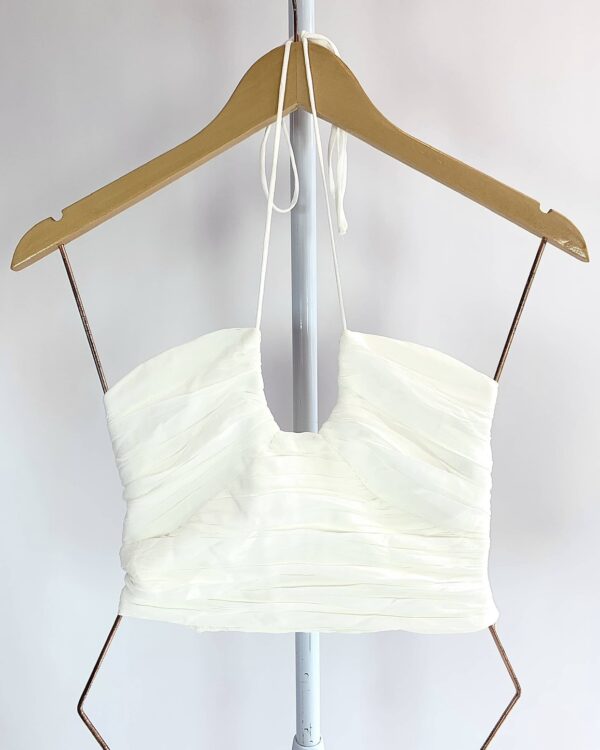 Cropped georgette off franzido decote u ZARA - P - VENDIDO SISTEMA OTO