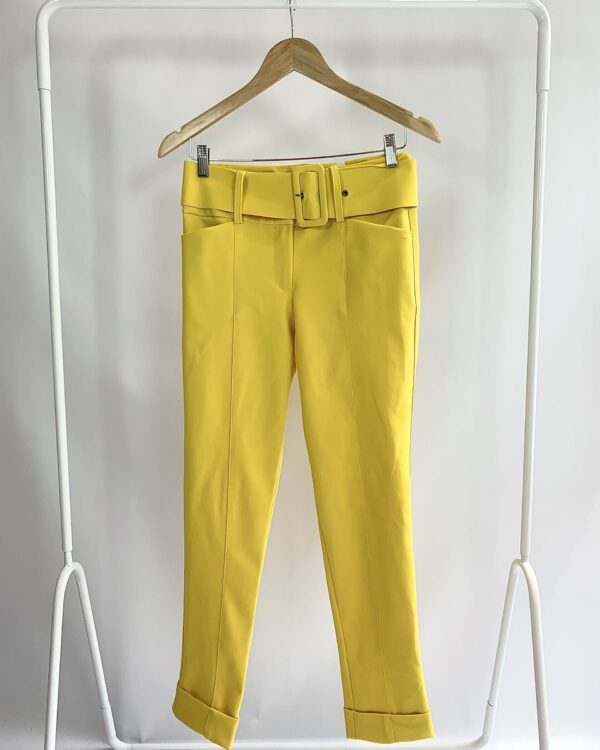 Calça neoprene amarela com cinto LAFORT - 38 * VENDIDO SISTEMA OTO*