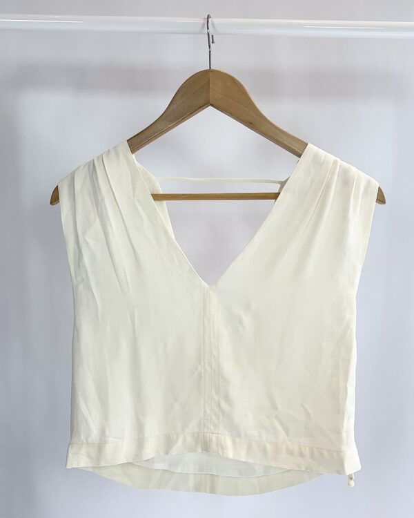 Blusa cropped ampla decote v MARIA FILÓ - P - VENDIDO SIST OTO