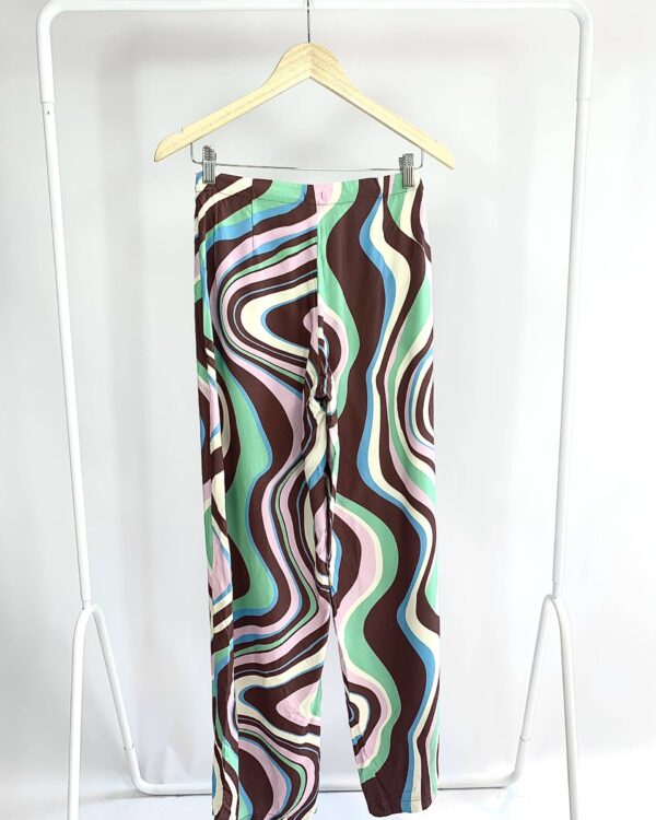 Calça pantalona estampa 70's LOJA 3 - PP