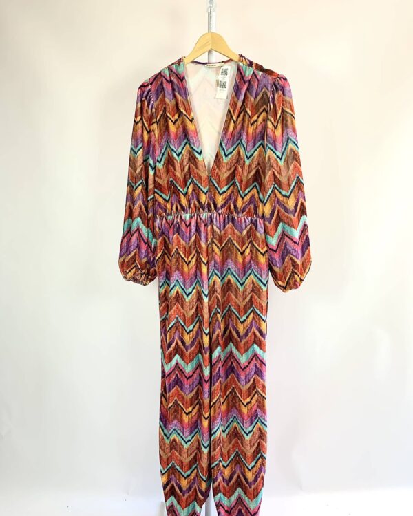 Macacão veludo estampado DRESS TO - M