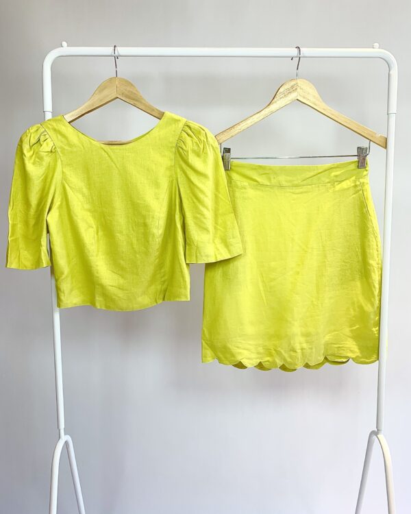 Conjunto verde limão MARCI *nunca usdo* P