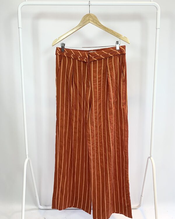 Calça terra cota listras FRENCH - G