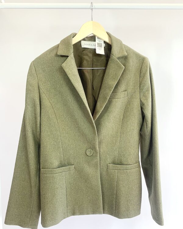 Blazer verde musgo textura MARA MAC - 42 - VENDIDO SISTEMA OTO