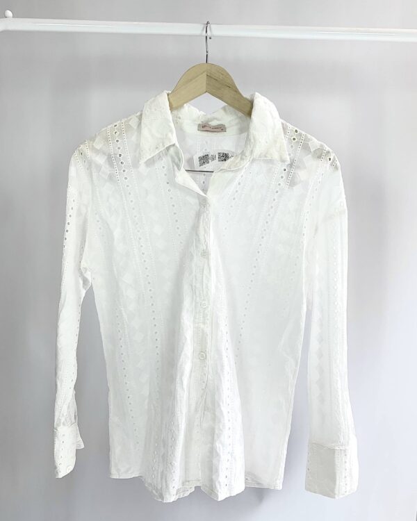 Camisa de laise branca RELIZ RABELLO - P