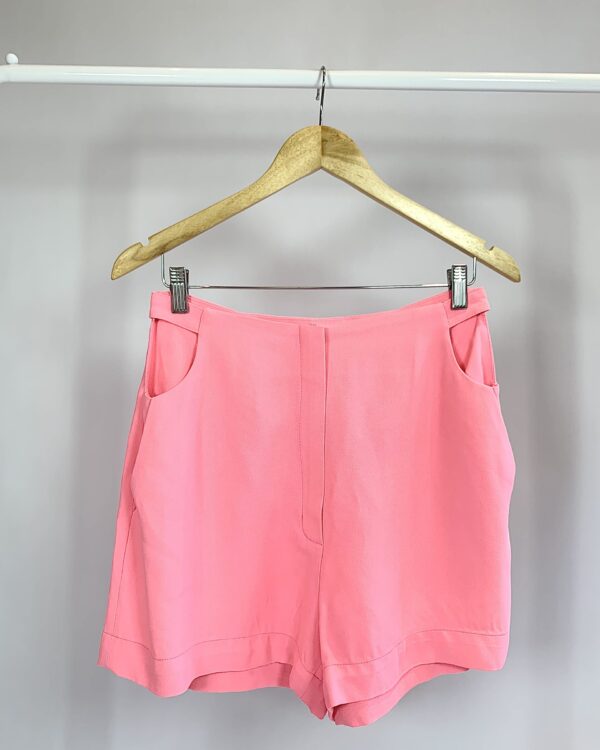 Short alfaiataria cintura vazada rosa NV - 36 - VENDIDO SIST OTO