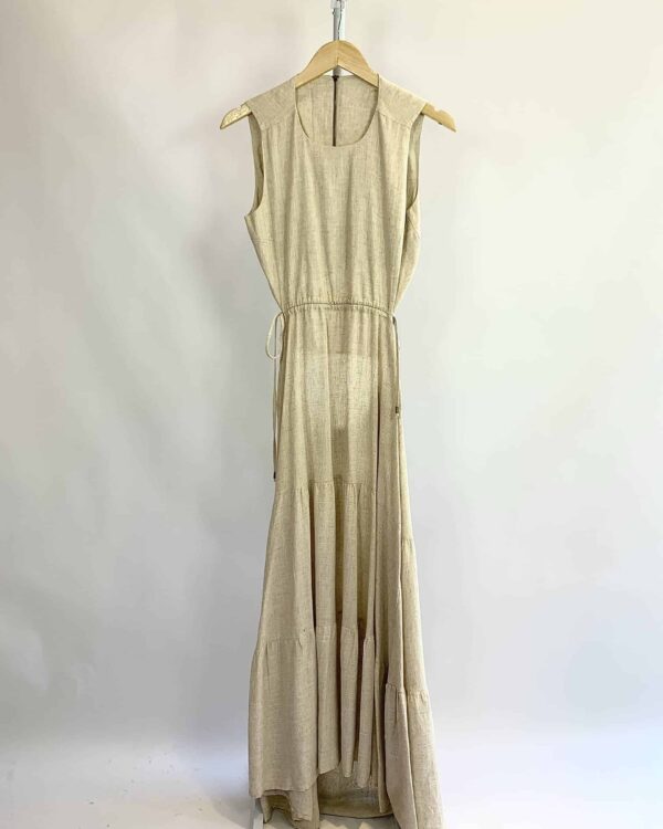 Vestido longp bege BOAH - P- VENDIDO SISTEMA OTO