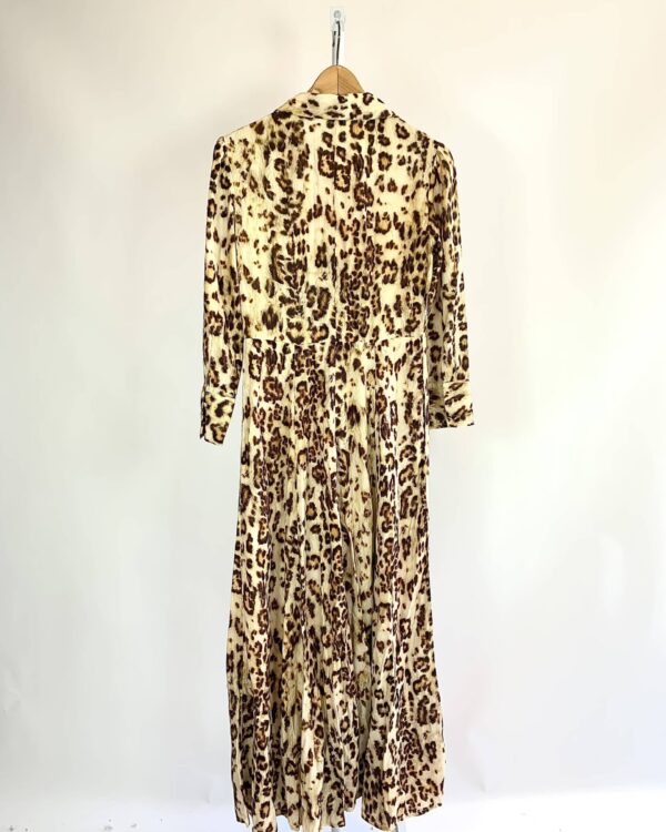 Vestido longo de onça TIG - M - VENDIDO SISTEMA OTO