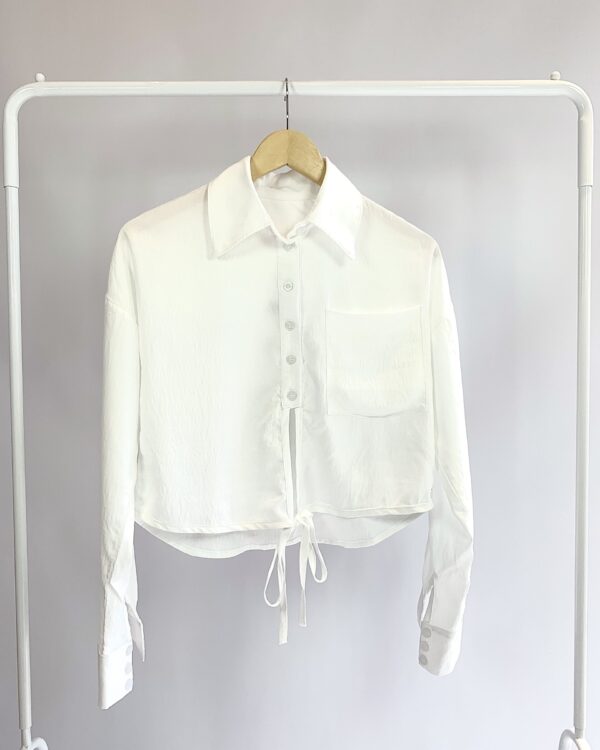 Camisa curta branca AS MARIAS - P- VENDIDO SISTEMA OTO