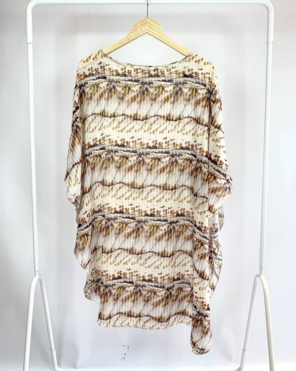 Sáida de praia curta bege estampa LENNY NIEMEYER - G