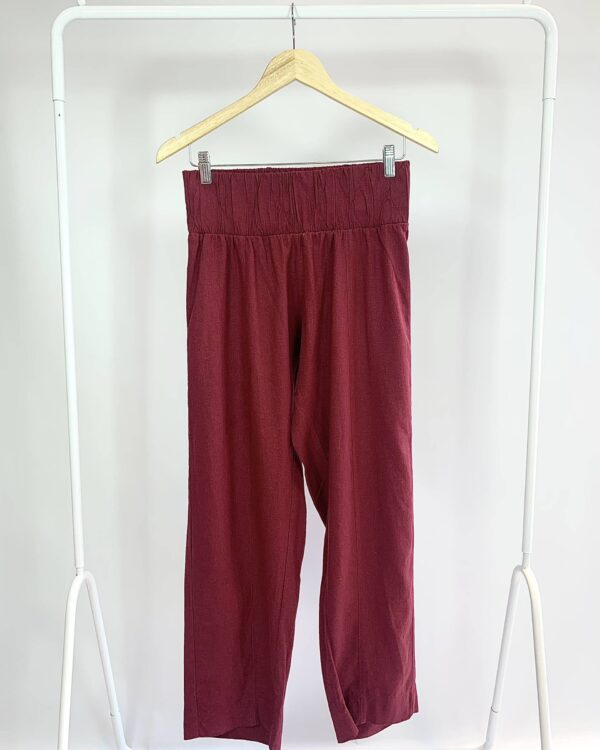 Calça bordo com elasticos LE BLÉ - M - VENDIDO SISTEMA OTO