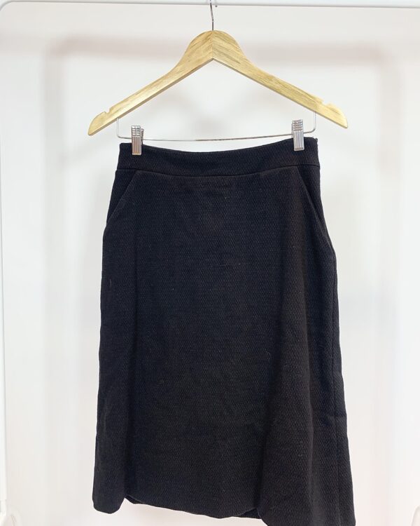 Saia lápis preta textura ANGELA BRITO - P