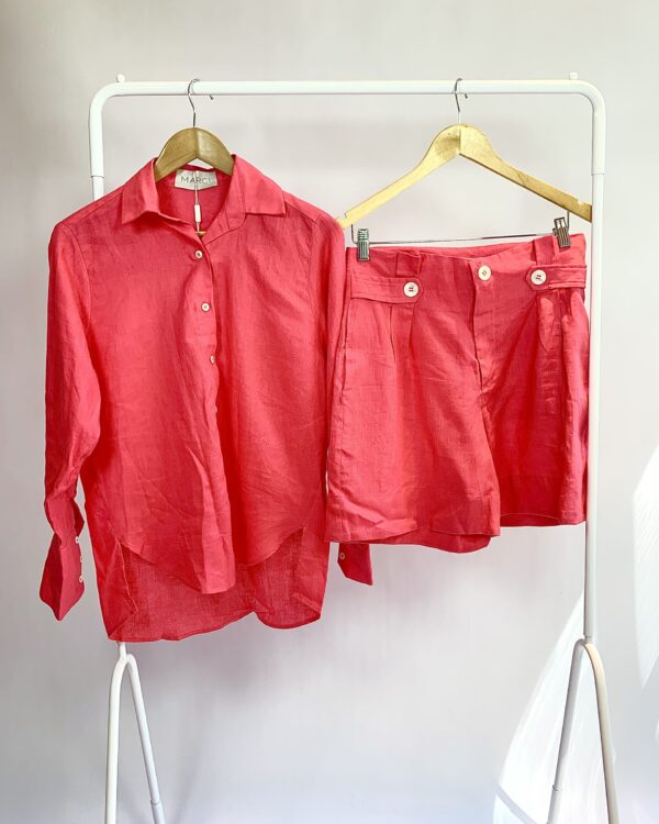 Conjunto blusa e camisa rosa MARCI *nunca usado* - P - VENDIDO SISTEMA OTO