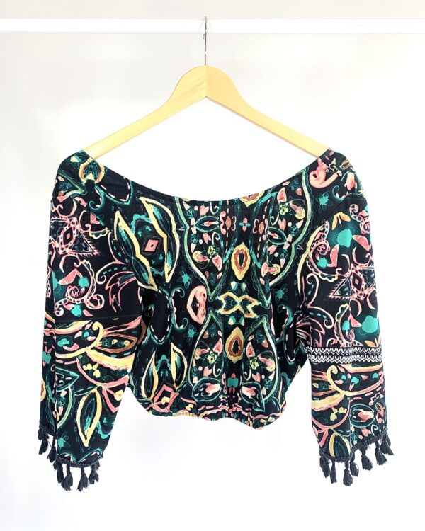 Cropped preto com estamp OH BOY - P - VENDIDO SISTEMA OTO