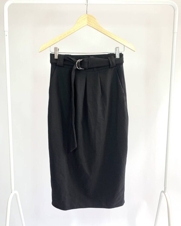 Saia midi preta MARIA FILO - P