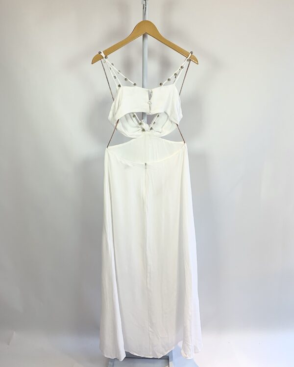 Vestido branco com bolas prata MARIA FILO - G - VENDIDO SISTEMA OTO