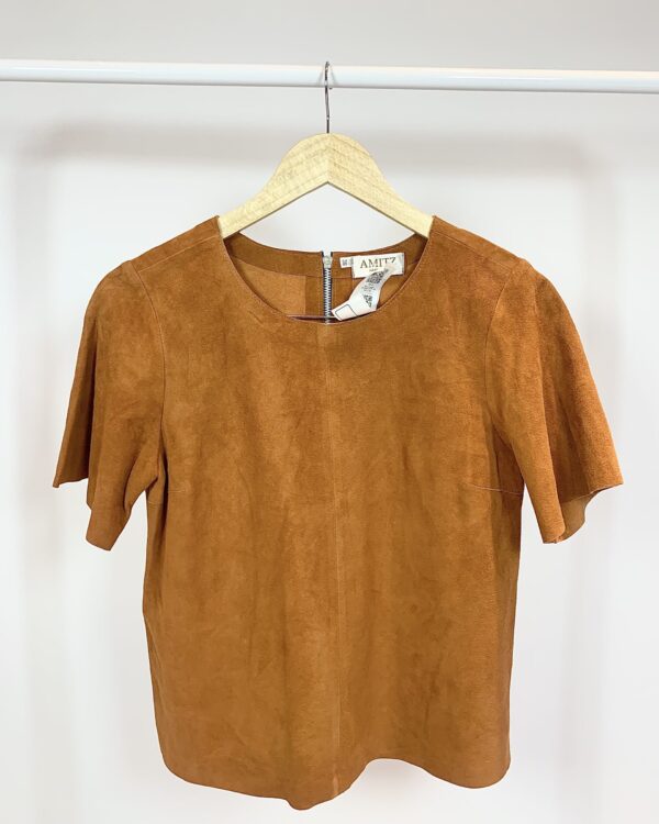 Blusa marrom camurça AMITZ - 38 - VENDIDO SISTEMA OTO