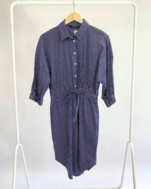 Vestido azul listrado ZARA - P - VENDIDO SISTEMA OTO