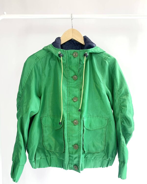 Jaqueta corta vento verde bandeira J.CREW - PP - VENDIDO SISTEMA OTO