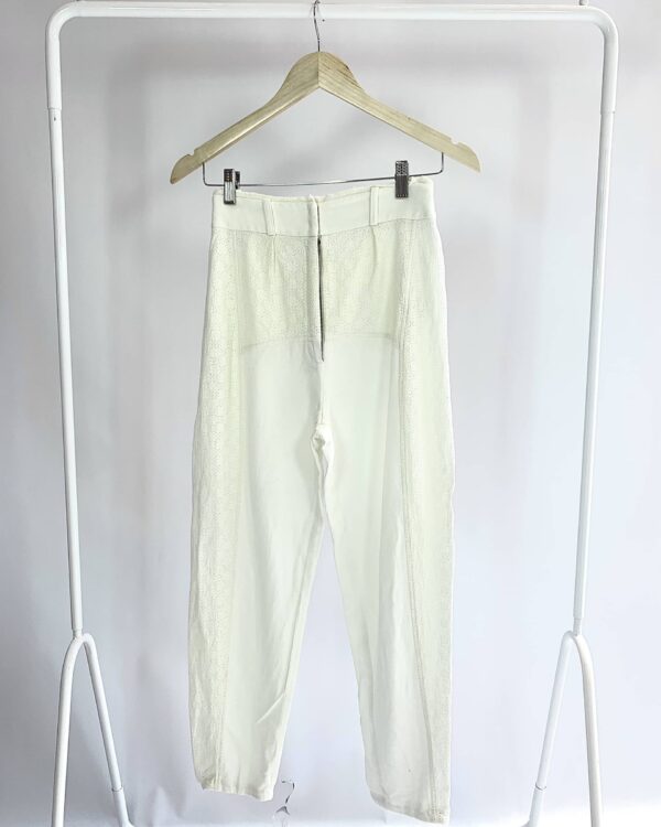 Calça off textura lateral CRIS BARROS - 34 - VENDIDO SIST OTO