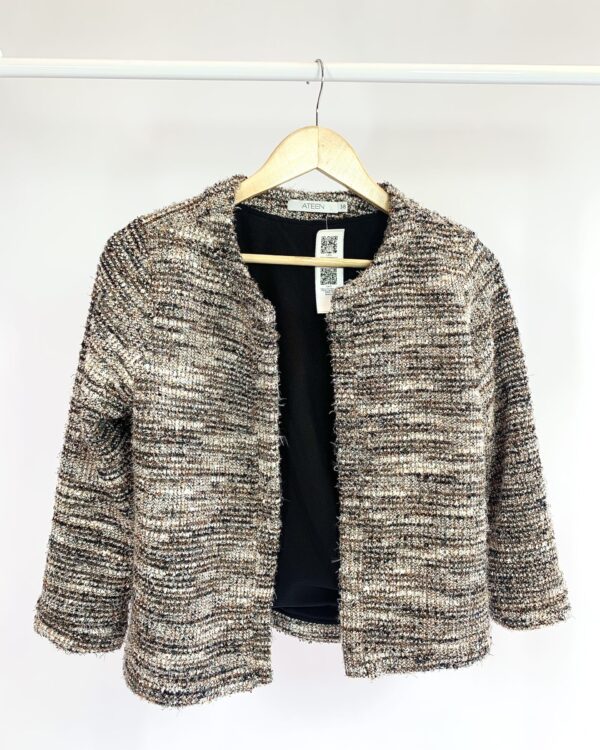 Casaco de tweed com fios de lurex colorido ATEEN - 38 - VENDIDO SISTEMA OTTO