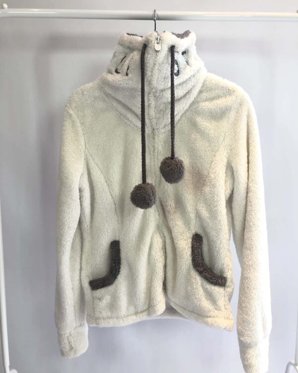 Casaco de plush branco STITCH AND SOUL - M - VENDIDO SISTEMA OTO